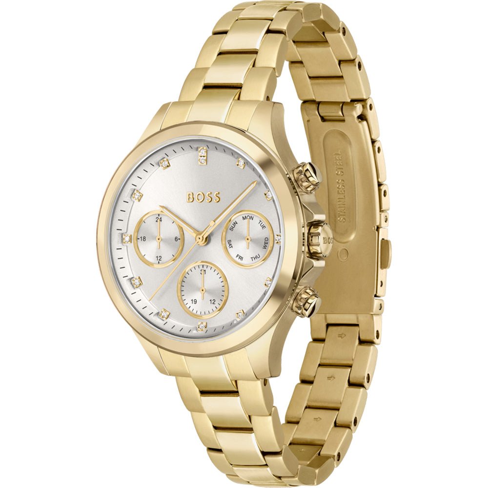 Hugo Boss Women's 1502628 Hera Gold-Tone Stainless Steel Watch with Crystal Accents