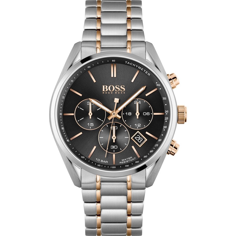 Hugo Boss Men's Watch Champion Two Tone Black HB1513819