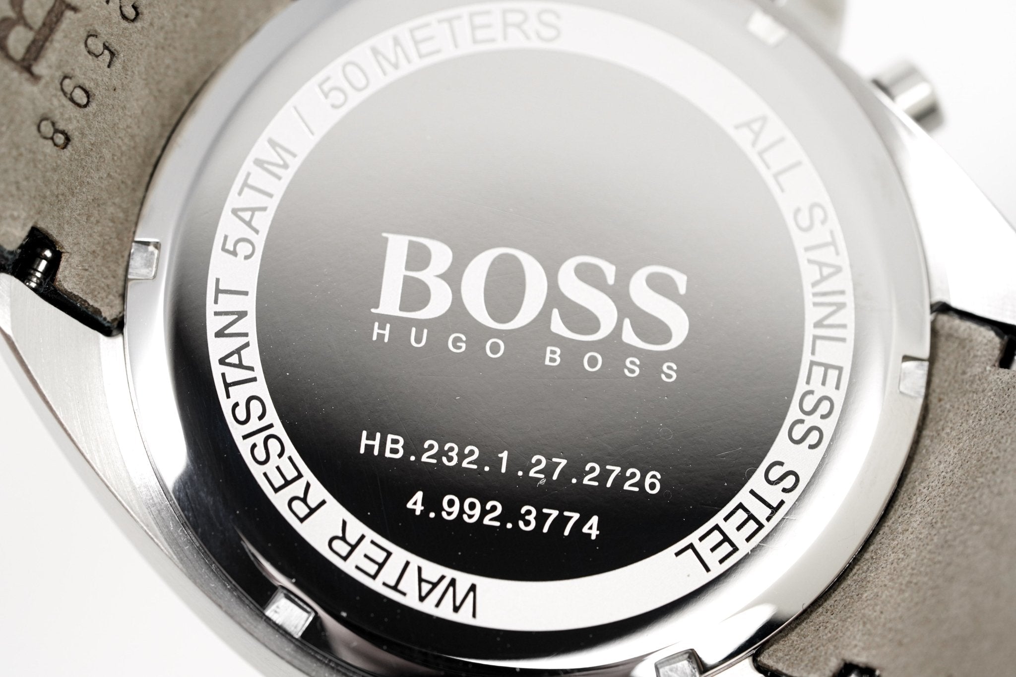 Hugo Boss Men's Watch Chronograph Black Driver Leather HB1513085