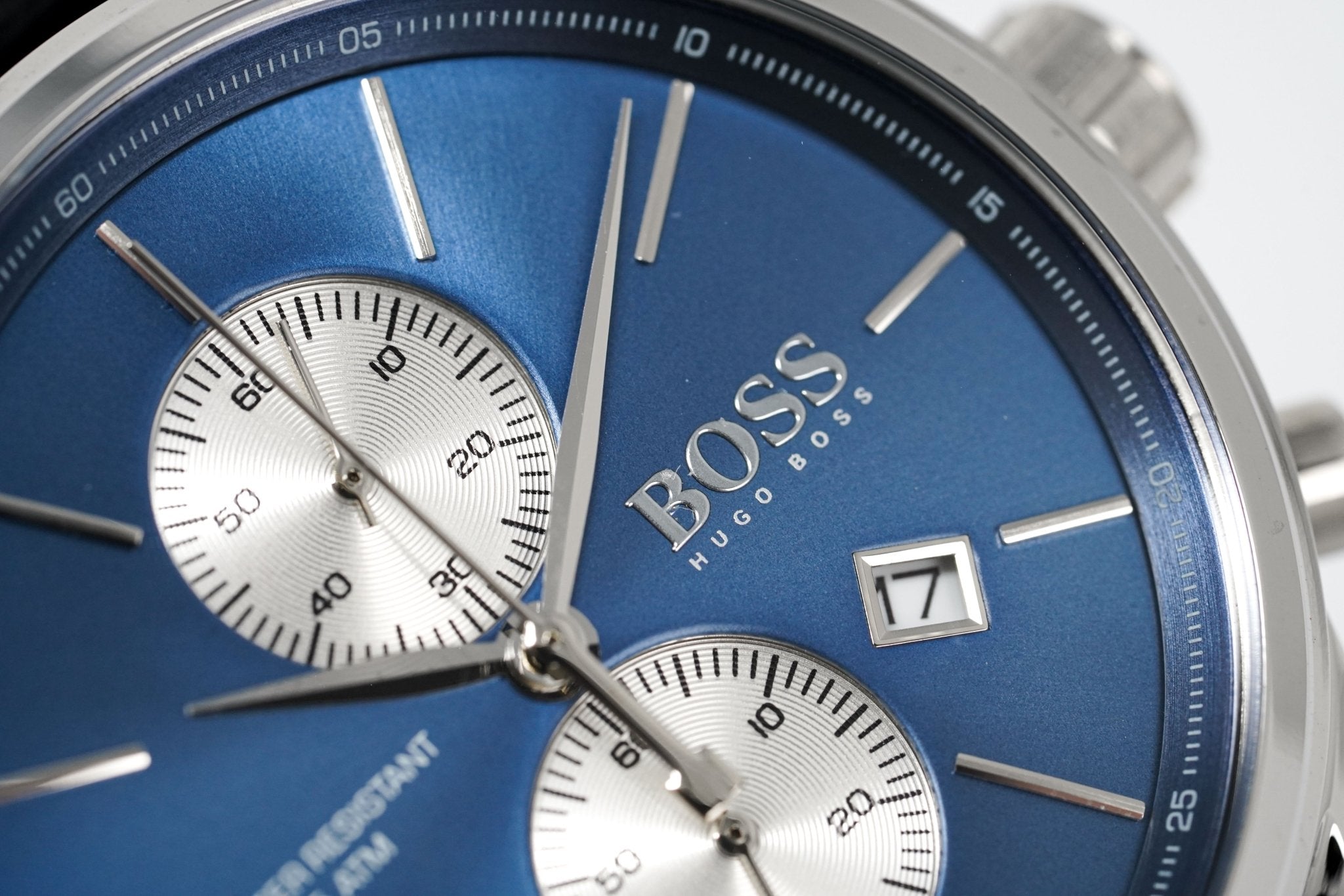 Hugo Boss Men's Watch Chronograph Blue Jet Leather HB1513283