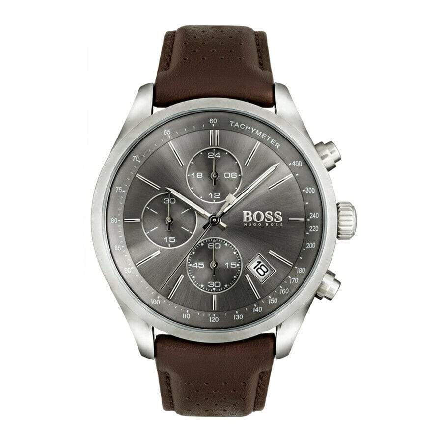 Hugo Boss Men's Watch Chronograph Grand Prix Grey HB1513476