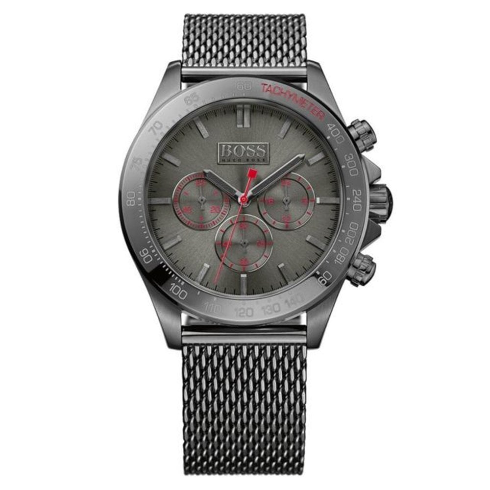 Hugo Boss Men's Watch Chronograph Ikon Grey Mesh HB1513443