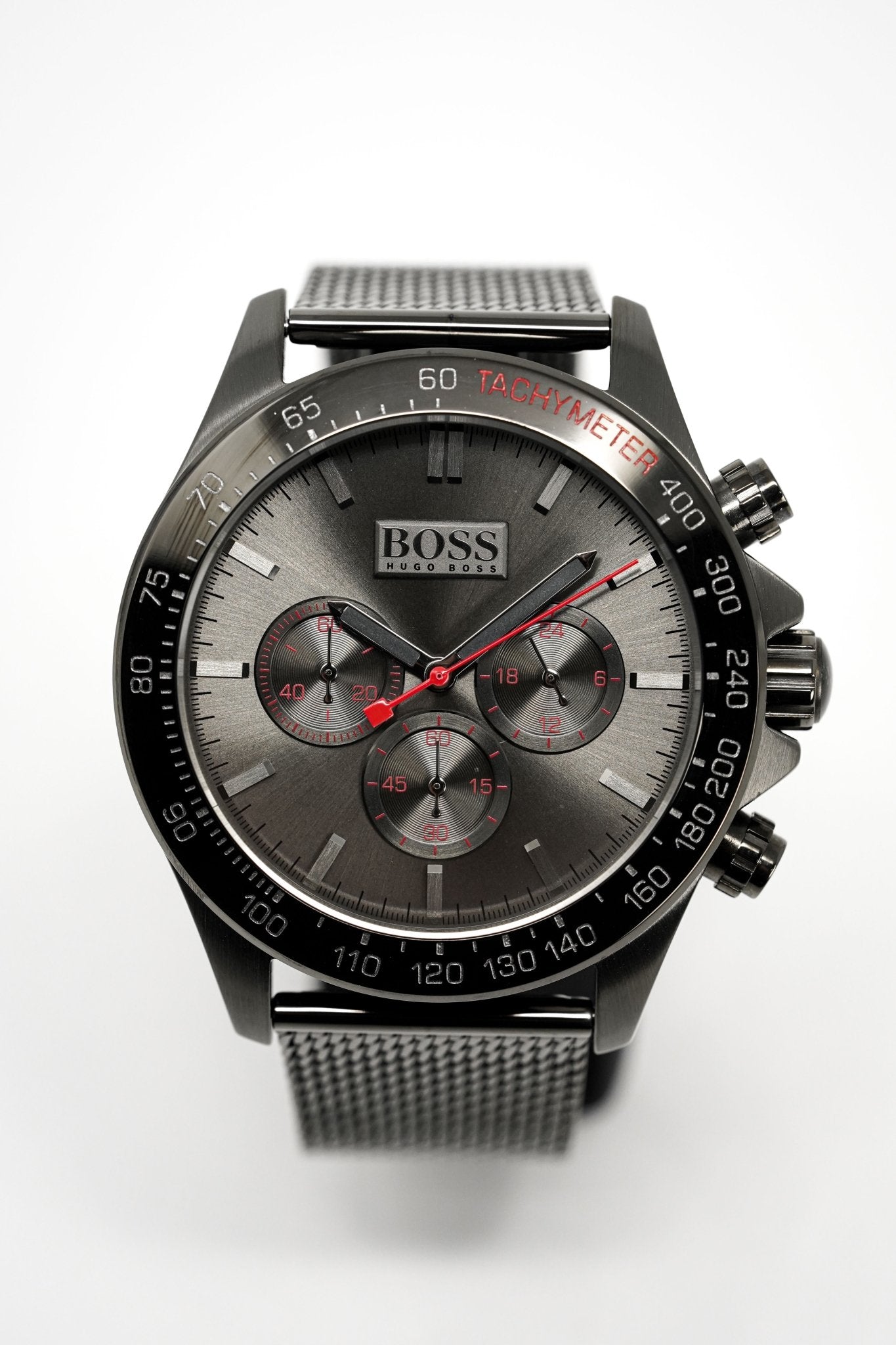 Hugo Boss Men's Watch Chronograph Ikon Grey Mesh HB1513443