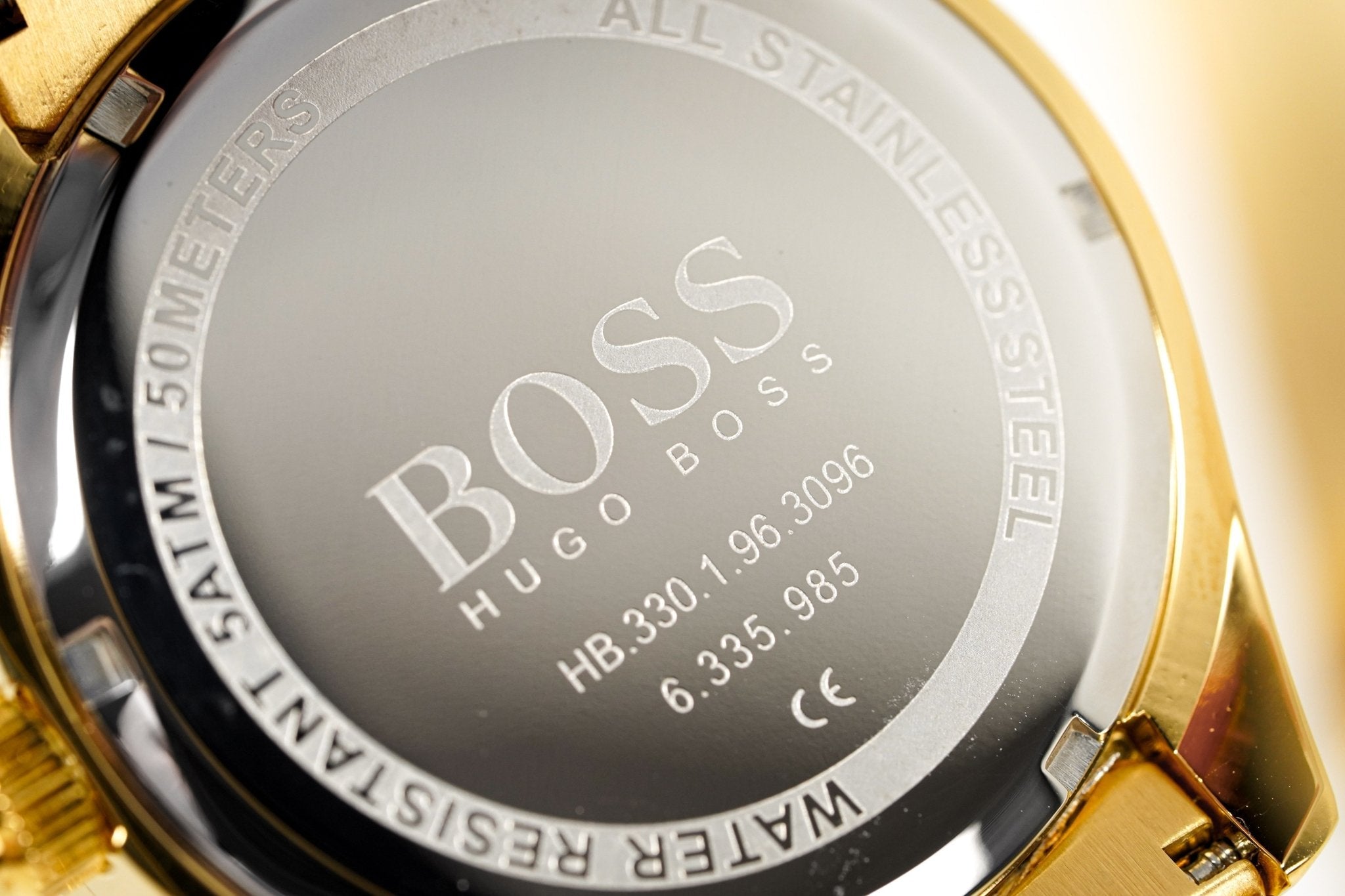 Hugo Boss Men's Watch Chronograph Trophy Gold HB1513631