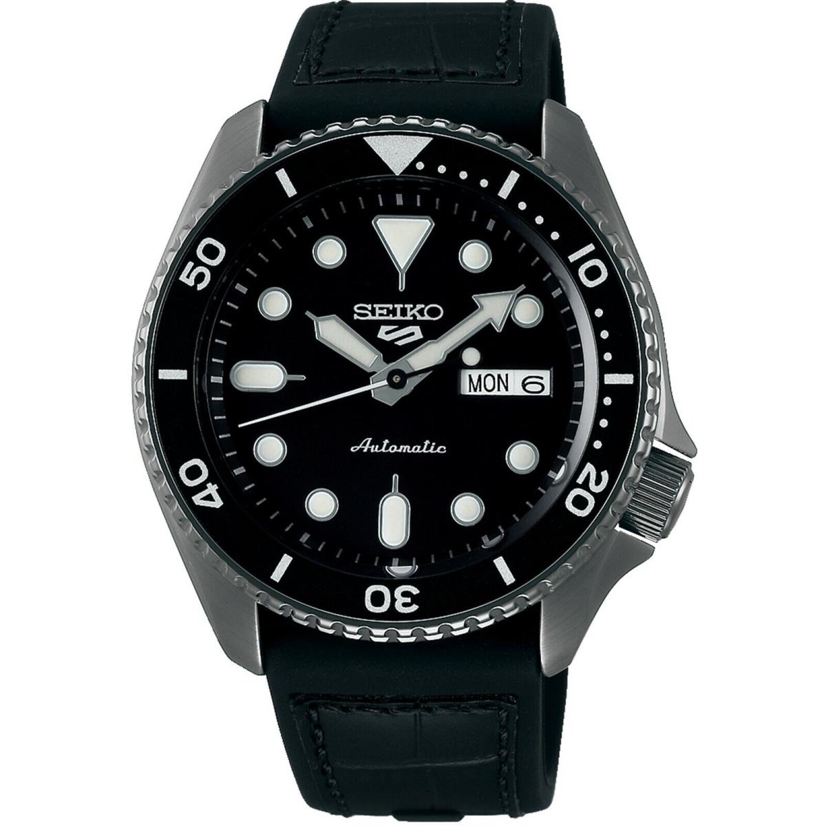 Seiko 5 Sports Auto Men's Black Watch SRPD65K3