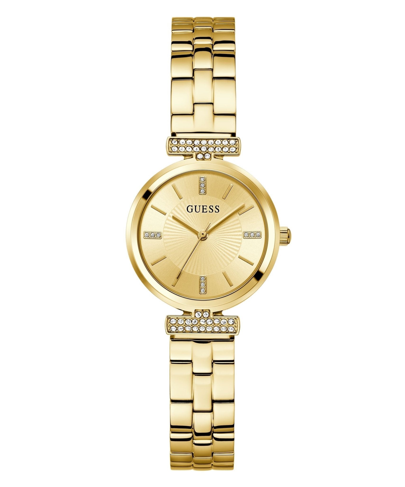 Ladies Array Gold Tone Recycled Steel Watch GW0762L2