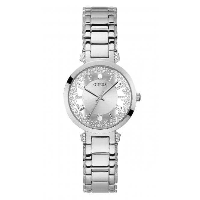 Ladies Crystal Clear Stainless Steel Silver Watch GW0470L1