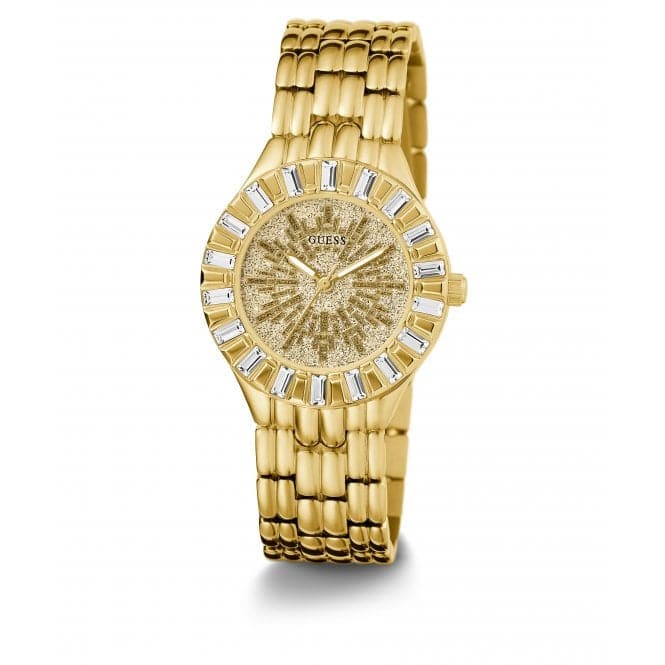 Guess Ladies Firework Gold Tone Watch GW0602L2