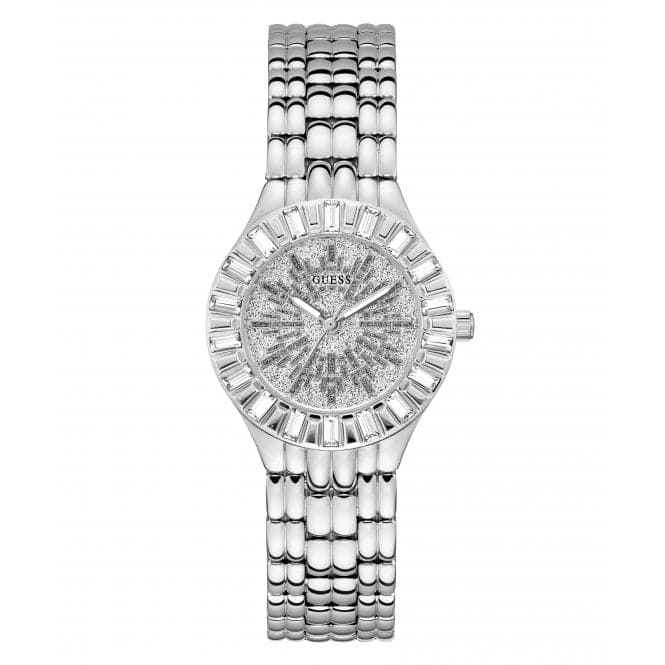 Guess Ladies Firework Silver Tone Watch GW0602L1