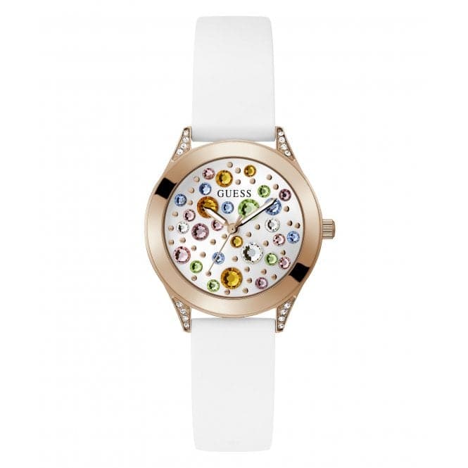 Guess Ladies Mini Wonderlust White Watch GW0678L4