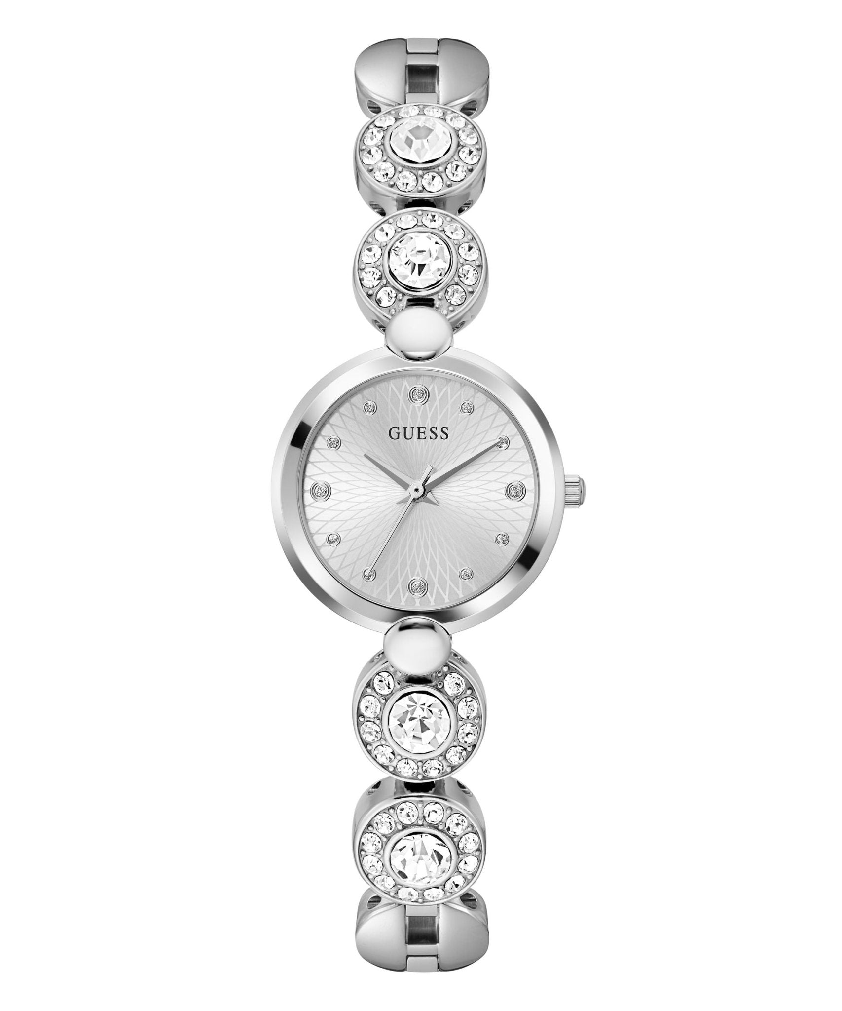 Guess Ladies Stardom Silver Tone Recycled Steel Watch GW0757L1