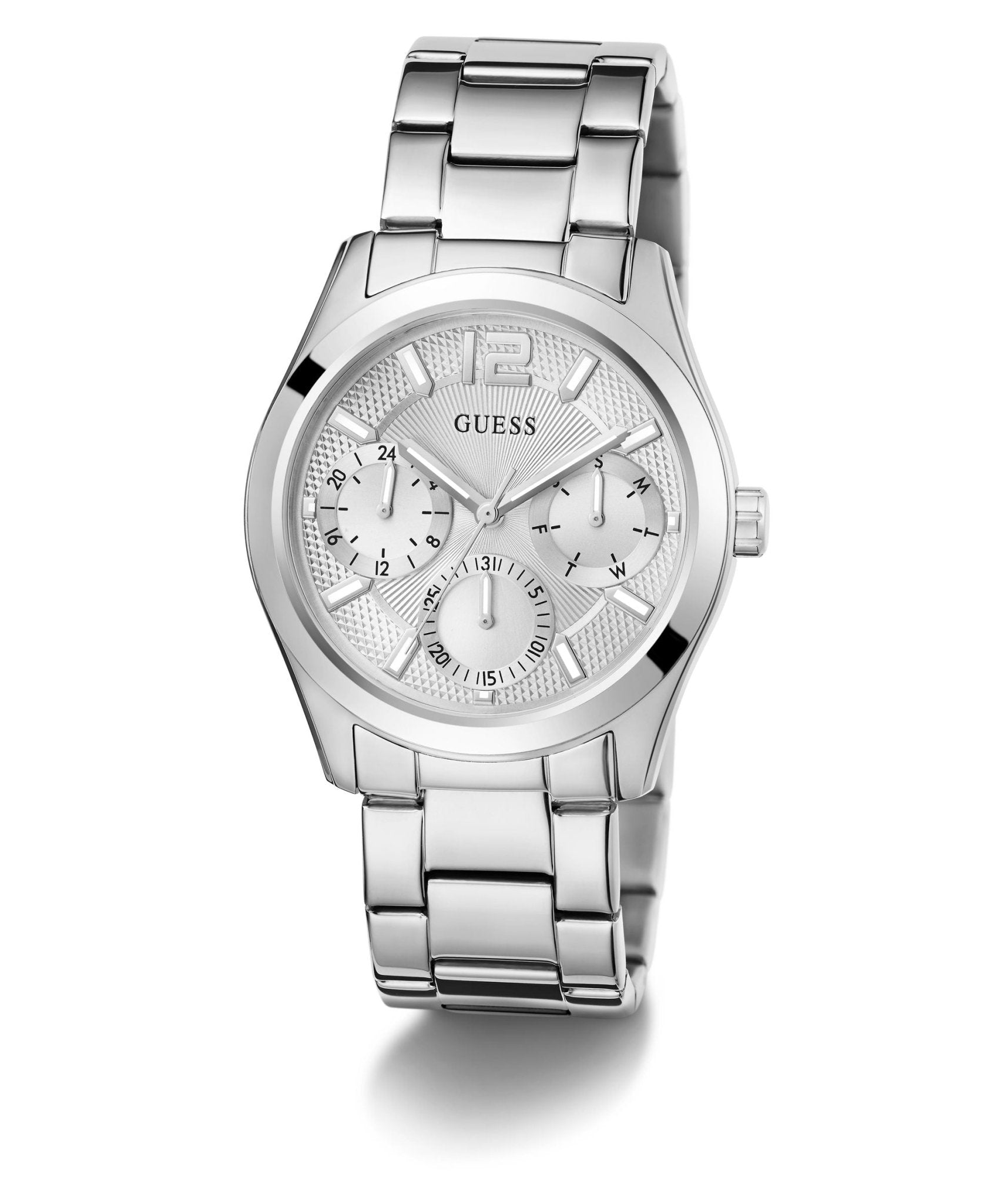 Guess Ladies Zoe Silver Tone Stainless Steel Watch GW0760L1