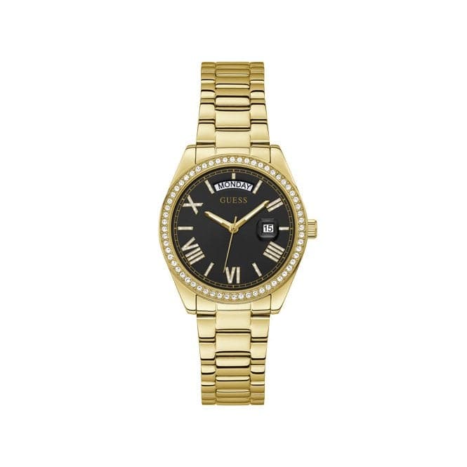 Guess Luna Ladies Dress Gold Stainless Steel Watch GW0307L2