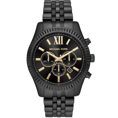 Michael Kors Lexington Men's Black Chronograph Watch MK8603