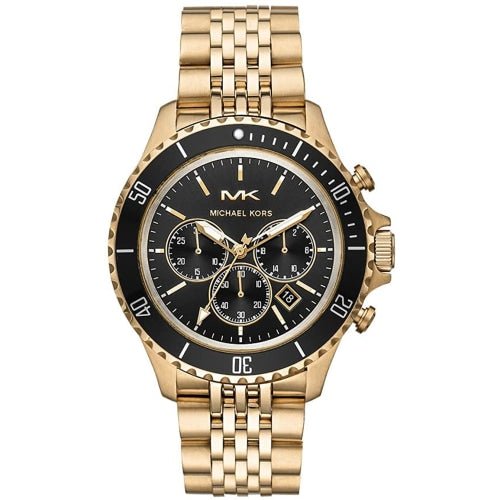 Michael Kors MK8726  Men's Bayville Gold/Black Chronograph Watch