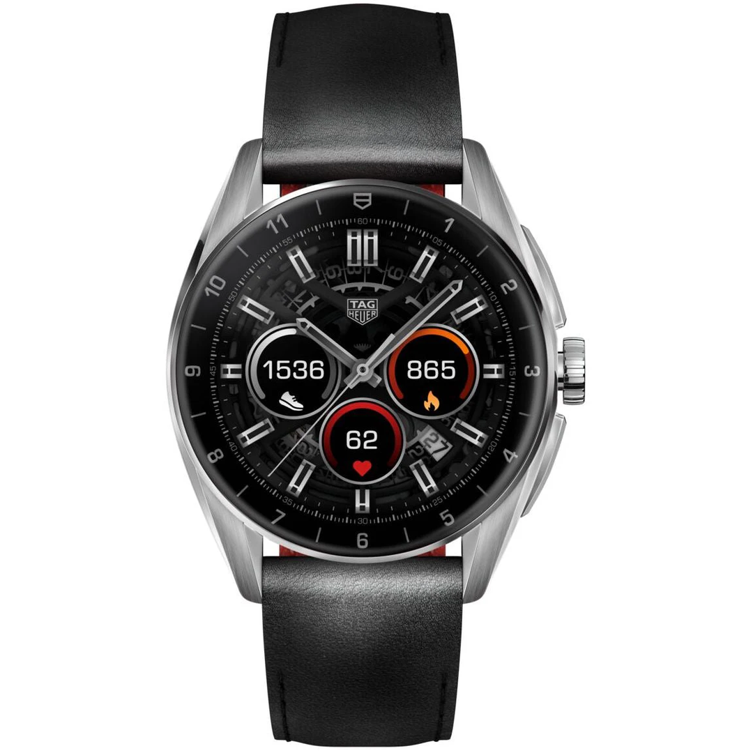 TAG Heuer Connected Calibre E4 42 Black Leather