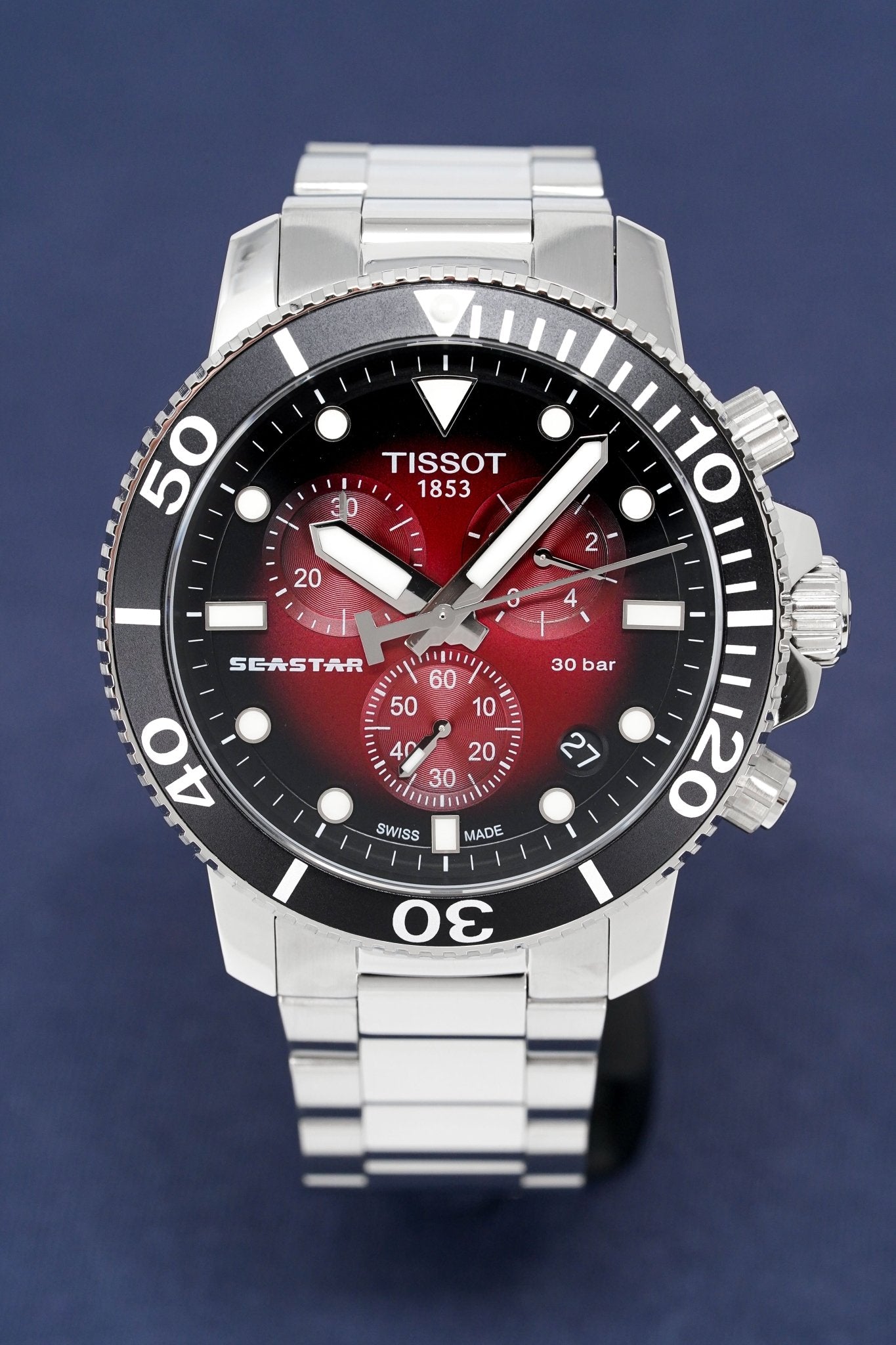 Tissot Chronograph Watch SEASTAR 1000 Red T1204171142100