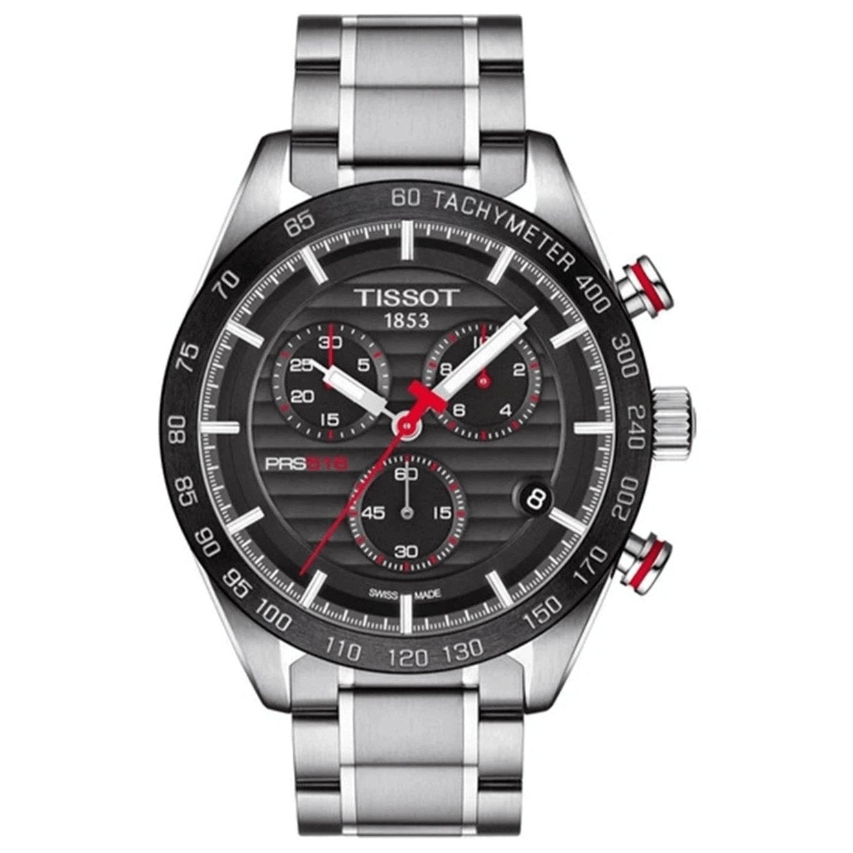 Tissot Men's Chronograph Watch PRS 516 Steel Red T1004171105101