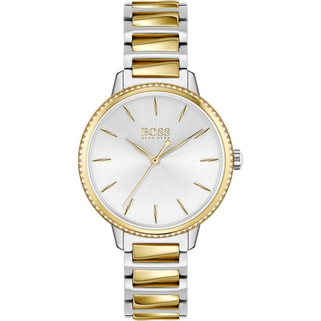 Hugo Boss Women's 1502568 Signature Two-Tone Stainless Steel Analog Watch.